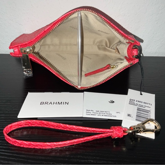 Brahmin Daisy FLAME ALL OVER SNAKE Genuine Leather NWT Rare & HTF